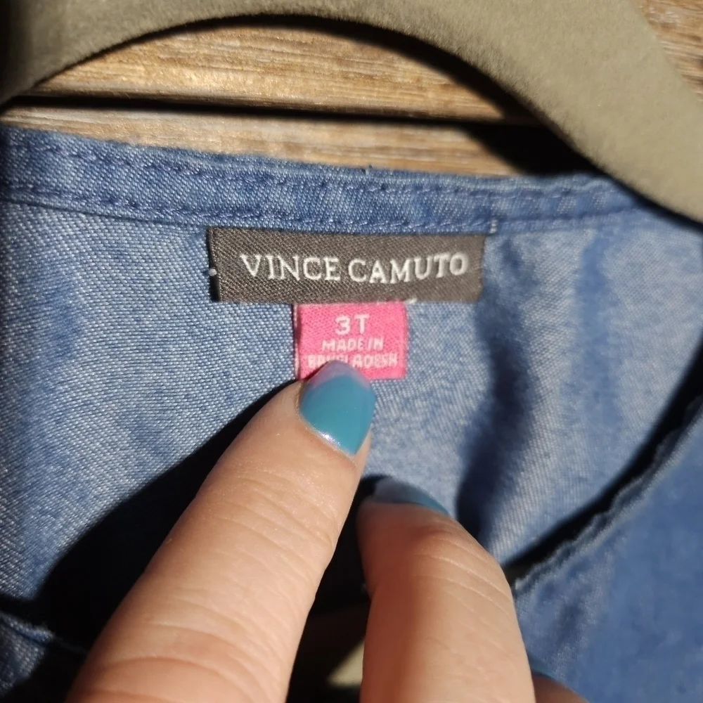 NWOT Vince Camuto 3T Girls Pantsuit with embroidery on sleeve - Picture 5 of 5